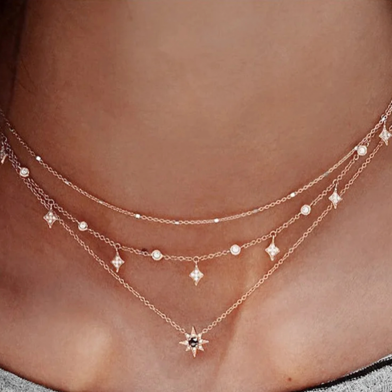 Collier "shining stars"